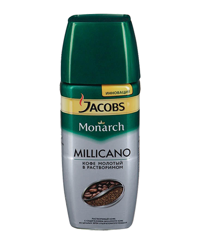 Растворимый кофе "Jacobs Monarch Millicano"  95 гр. (стекло)