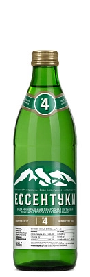 Вода "Ессентуки №04" 0.45 литра газированная, стекло, 20 шт. в уп.