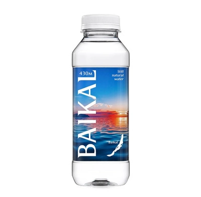 Вода "Baikal" (Байкал) 430 м 0.45 литра негазированная ПЭТ, 12 шт. в уп.